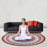 Large Size Double Printed Folding Yoga Meditation Mat